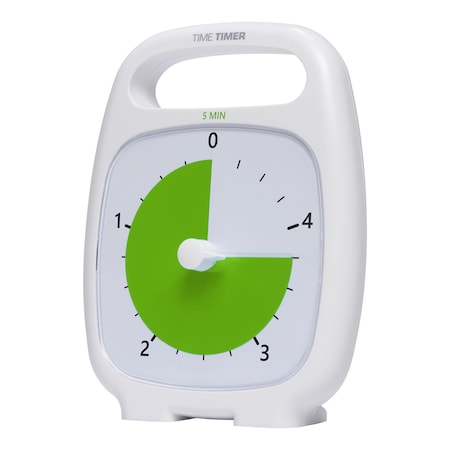 Time Timer PLUS® 5 Minute Timer, White